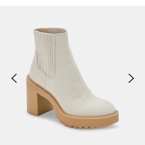 Dolce Vita Caster Bootie in Sandstone Canvas